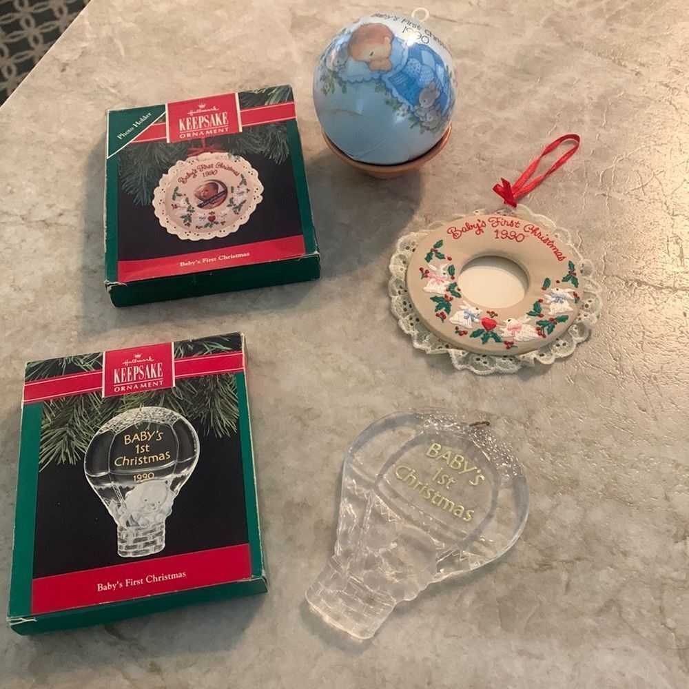 Vintage Baby’s First Christmas Ornaments